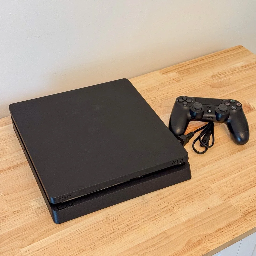 Sony PlayStation 4 Slim 1TB Console Black with DualShock 4 Controller